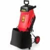 COSTWAY Broyeur De Jardin Électrique 2400W Broyeur Végétaux Et Branches Avec Bac De Ramassage De Déchets 45L Et Roues En PP Ø 17,5CM Lame En Acier Diamètre De Broyage Jusqu’à 45MM Rouge -Broyeur Magasin 19707618 1