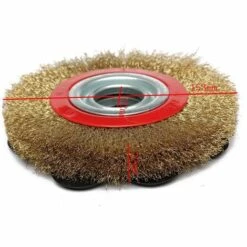 MOHOO 6 Pouce 150mm Brosse De Roue En Acier Avec Bagues Adaptateur Pour Broyeur à Banc -Broyeur Magasin 19893265 2