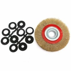 MOHOO 6 Pouce 150mm Brosse De Roue En Acier Avec Bagues Adaptateur Pour Broyeur à Banc -Broyeur Magasin 19893265 4