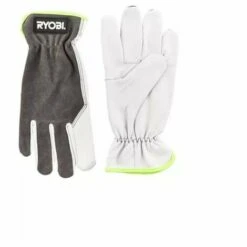 Pack RYOBI Broyeur De Végétaux 2500W RSH2545B - Jeu De 2 Lames Pour Broyeurs De Végétaux RAC351 - Gants De Jardinage Cuire Taille XL RAC810XL -Broyeur Magasin 23420313 4