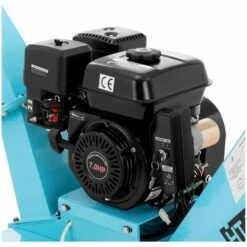 HILLVERT Broyeur Végétaux Essence Thermique Jardin Déchiqueteuse 5145w 3600tr/min Ø80mm - Noir -Broyeur Magasin 24394933 2