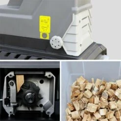 VOLTR – Broyeur De Branches électrique à Rotor – Moteur 2800W à Induction. Avec Bac De Récupération 55L. Puissant Et Silencieux -Broyeur Magasin 34184110 4