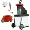 BROYEUR JARDIN ELECTRIQUE 2,8kW 45MM SCHEPPACH GS60 + EXTENSION CÂBLE 20 MT -Broyeur Magasin 36242933 1
