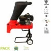 Broyeur De Végétaux Et Branches Coupe 50mm Moteur Thermique 159cc Fermier GF-1015 - Rouge