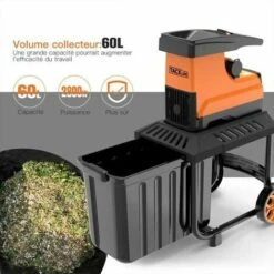 PEDY Broyeur De Végétaux 2800 W Broyeur De Jardin Jaune 9 PEDY Broyeur De Végétaux 2800 W Broyeur De Jardin Jaune -Broyeur Magasin 67634548 3