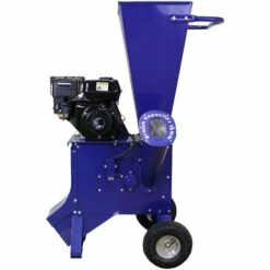 T-Mech Broyeur De Branches, Déchiqueteuse De Feuilles D’arbre 196 Cc 6,5 CV Pour Jardiniers Professionnels Et Paysagistes - Bleu -Broyeur Magasin 9428600 4